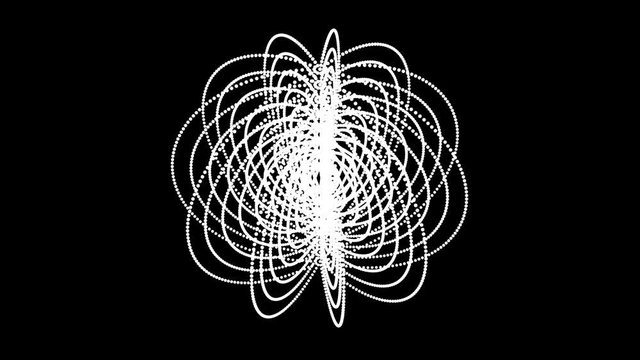 4K Beautiful circle ring dot particle design,Abstract fractal point geometry.intersecting creativity,virtual artistic cosmos,dynamic perspective geometry space,whirl pinstripe structure,