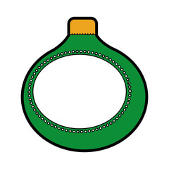 christmas ball on white background vector illustration graphic design