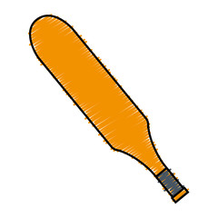 cricket bat icon over white background. vector illustration