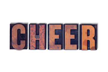 Cheer Concept Isolated Letterpress Word