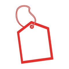 commercial tag hanging icon vector illustration design