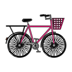 antique bicycle isolated icon vector illustration design