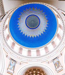 Fototapeta premium Interior of Church of St. Charles Borromeo Church on Central Cemetery in Vienna