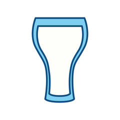 Cocktail glass cup icon vector illustration graphic design