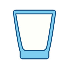 Glass cup isolated icon vector illustration graphic design