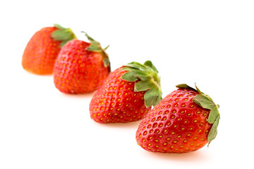 Strawberry on a white background.