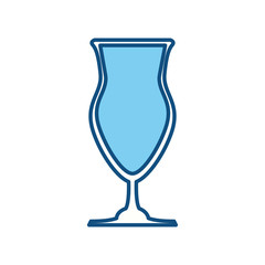 Cocktail glass cup icon vector illustration graphic design