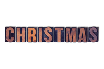 Christmas Concept Isolated Letterpress Word