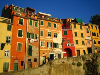 Façades colorées à Riomaggiore, Cinque Terre (Italie)