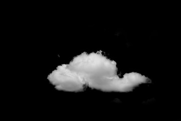 Obraz na płótnie Canvas gray cloud on black background