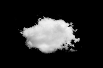 gray cloud on black background