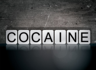 Cocaine Concept Tiled Word