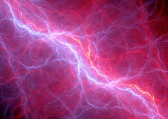 Purple abstract electric lightning