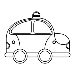 police patrol drawing icon vector illustration design