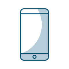 isolated smartphone in trendy flat style vector illustration graphic design