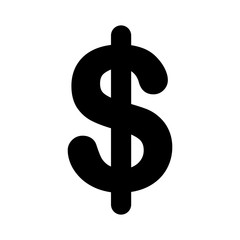 Dollar sign USD currency symbol vector illustration graphic design