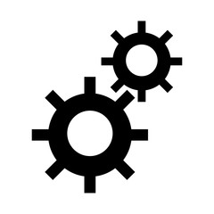 gear wheels teamwork symbol vector illustration graphic design