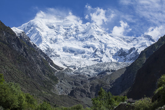 Nanga Parbut view from below, Pakistan 
