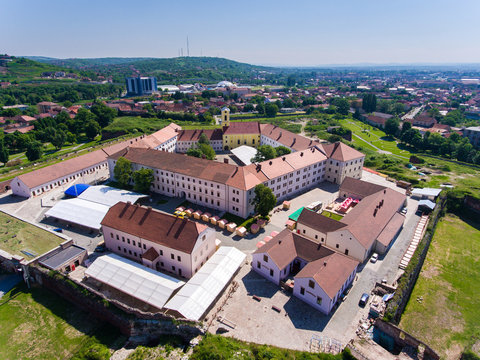 Aerial view of the Oradea Fortress