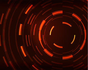 Neon circles abstract background