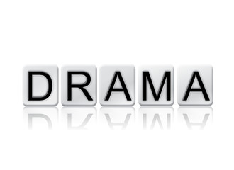 Drama Concept Tiled Word Isolated on White
