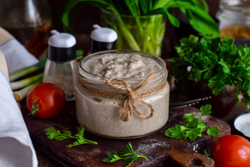 Fish pie in a jar