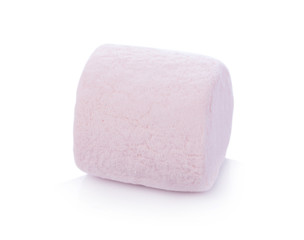 marshmallows on white background