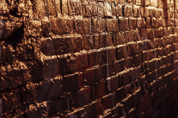 Golden Brick Wall