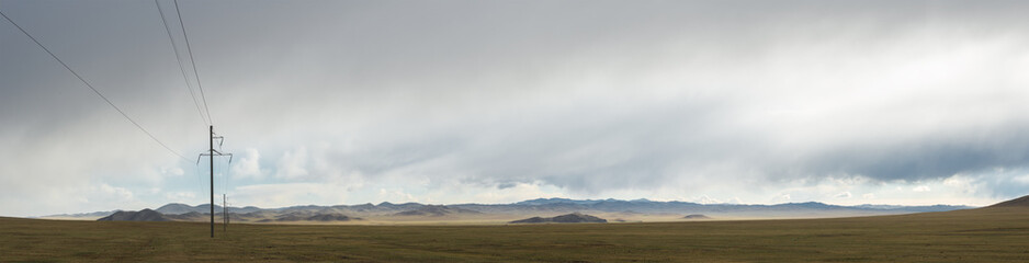 Beautiful colorful mountain landscape, nature background
