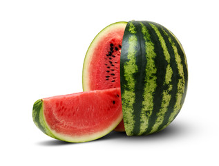  watermelon isolated on white