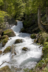 Wasserfall, Kaskade im Hartelsgraben, Gesäuse,Steiermark,Österreich