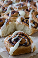 cinnamon rolls with icing