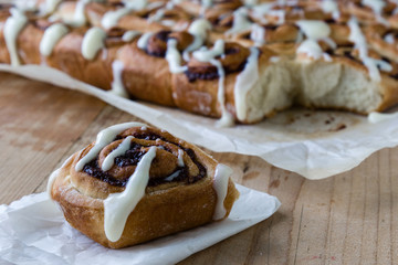 cinnamon rolls with icing