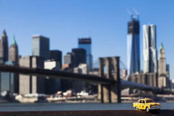 Fototapeta na wymiar Yellow Taxi & New-York