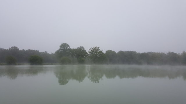 &eacute;tang sous la brume