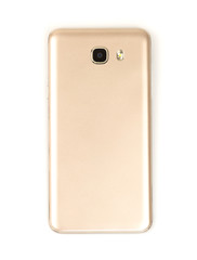 Back of cell phone with black blank screen