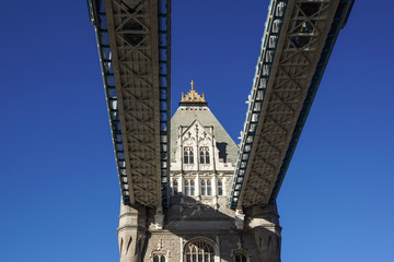 Fototapeta na wymiar Tower Bridge detail in London, UK