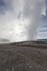 Old Faithful Geyser, Winter, Yellowstone NP