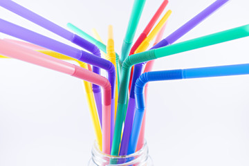 Colored straws.