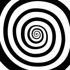 Vector spiral, background. Hypnotic, dynamic vortex.