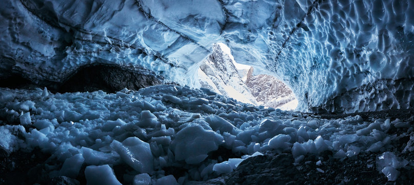 Panorama der Eiskapelle Berchtesgaden, Watzmann-Ostwand