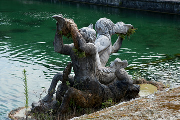 Fototapeta na wymiar 'Satyrs and centaurs': Fountains of Caserta