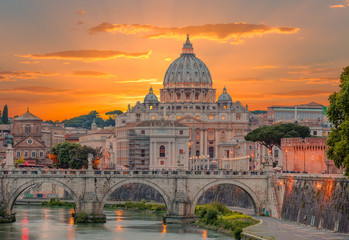 Fototapeta  St. Peter's cathedral in Rome, Italy obraz