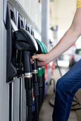 Gas station - refueling. 