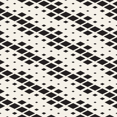 Repeating Rectangle Halftone. Modern Geometric Lattice Texture. Vector Seamless Monochrome Pattern