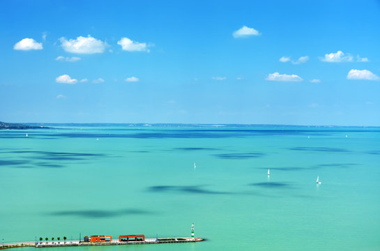 Landscape of Lake Balaton, Hungary