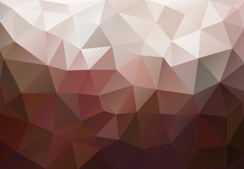 Obraz premium Multicolor geometric rumpled triangular low poly origami style gradient illustration graphic background. Vector polygonal design for your business. Brown, white, gradient, cool color, gamma