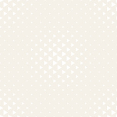 Vector seamless subtle pattern. Repeating geometric tiles. Monochrome halftone grid. Simple shapes lattice