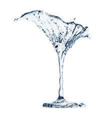 Fototapeta na wymiar Martini glass with water drops