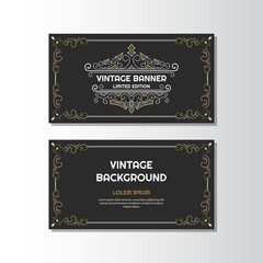 Vintage flyer background Design Template